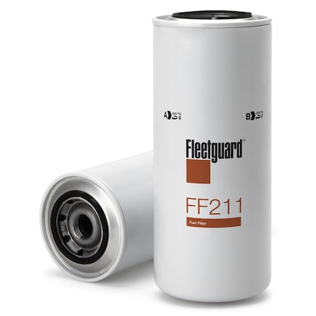 Fleetguard Fuel Filter, Spin-On, Overall Height 265.05Mm 10.435 In. FF211